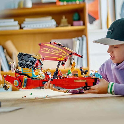 LEGO Ninjago 71797 Aerial Battleship Bounty Toy Blocks Present Ninja Carrot Vehicle Nori Boys 9 Years Old and Up