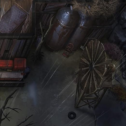 Modiphius Entertainment: Fallout: The Roleplaying Game - Map Pack 2: Wasteland Locales - 32 Page RPG Book &amp 4 Double-Sided Poster-Sized Maps Tabletop