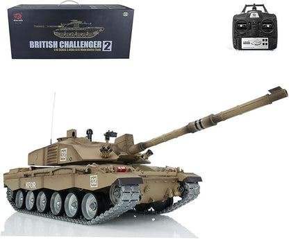Pro Ver Henglong 1/16 7.0 Challenger Ii Rc Tank 3908 Metal Tracks W/Rubbers BB Airsoft that Shooting BB Bullets