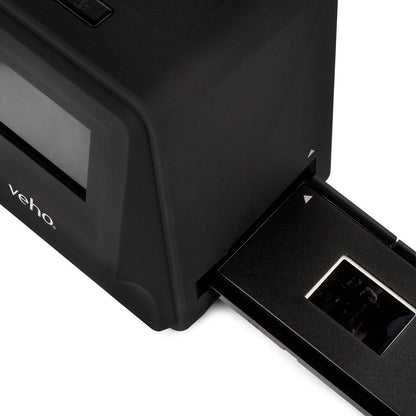 Veho Smartfix Portable Stand Alone 14 Megapixel Negative Film & Slide Scanner with 2.4” Digital Screen and 135 Slider Tray for 135/110/126 Negatives Compatible with Mac/PC – Black (VFS-014-SF)