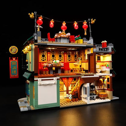 Kyglaring Led Light Set for Lego Family Reunion Celebration Building Blocks The Family Reunion Lighting Kit Compatible with Lego Chinese New Year 80113 - No Model (Classic Version)