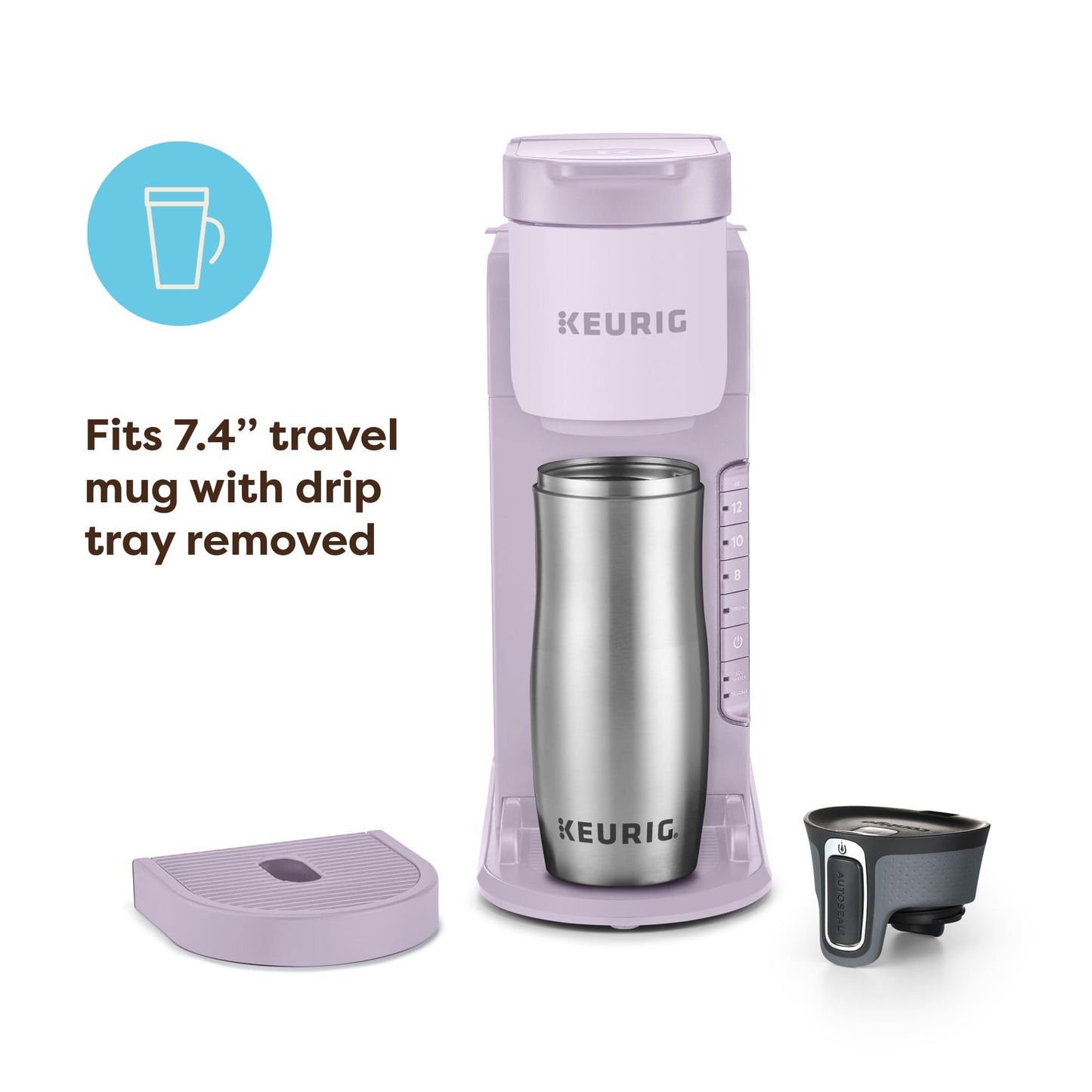 Keurig K-Express Single Serve K-Cup Pod Coffee Maker, 3 Brew Sizes, Strong Button Feature, 42oz Removable Reservoir, Black