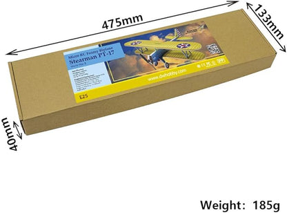 4CH Micro 450mm RC Foamy Indoor Outdoor Biplane Stearman PT-17 Kaydet (E2505-154E)