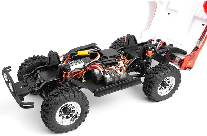 Helidirect HPI Venture18 Brushed 1985 Toyota Hilux SR5 1/18 RTR 4WD w/2.4GHz Radio TX Battery &amp Charger - Remote Control Crawler RC Rock Crawler 1/18 4WD Off-Road for Adults (Black (HPI160800))