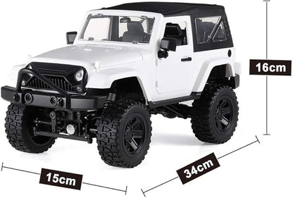 GoolRC f1 RC Crawler 1:14 Scale 2.4GHZ Remote Control Car 4WD 30KM/H High Speed Racing Car All Terrains Off Road RC Monster Vehicle Truck Crawler with Led Light for Teens and Adults (White Hardtop)