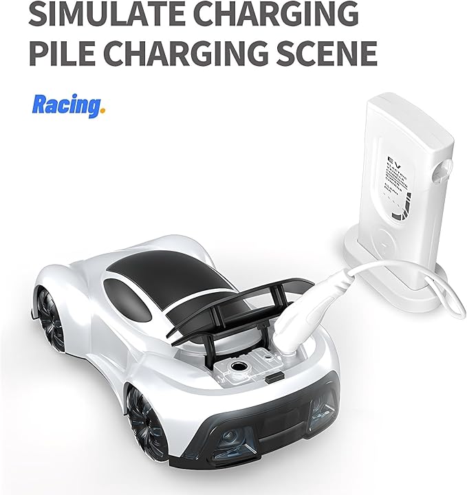 Remote Control CarGesture Sensing RC CarDrift RC Stunt Cars with Light Spray &amp Sound 2.4GHz Hobby RC Cars Toy for KidsDual Control 360° Rotate Birthday Gifts for Boys Girls 6+ (White)