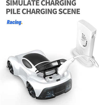 Remote Control CarGesture Sensing RC CarDrift RC Stunt Cars with Light Spray &amp Sound 2.4GHz Hobby RC Cars Toy for KidsDual Control 360° Rotate Birthday Gifts for Boys Girls 6+ (White)