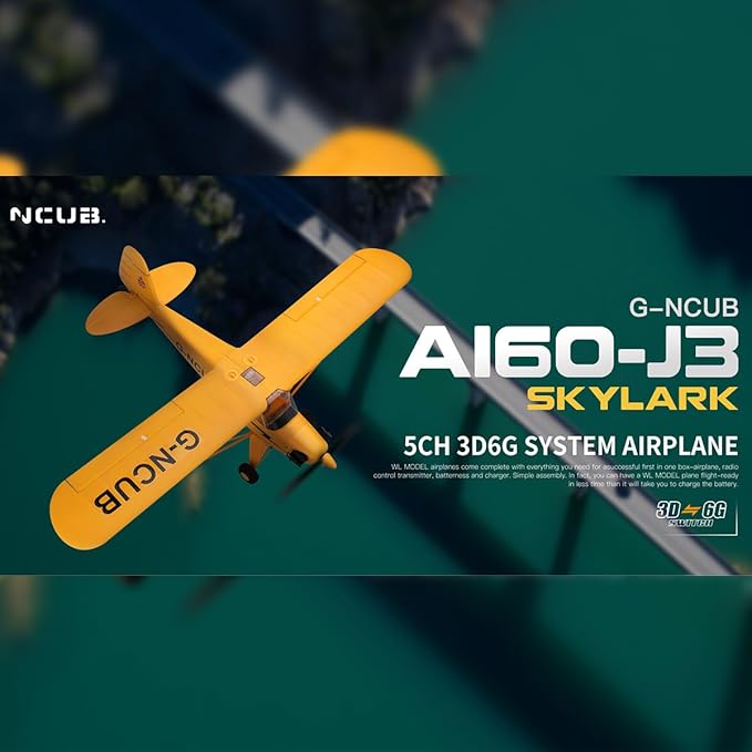 XK A160 J3 RC Airplane EPP Remote Control Airplane for Adults 3D/6G 2.4G 5CH Brushless 650mm Wingspan Fixed Wing RC Aircraft with Quick Release Military Plane Toy Gift -RTF