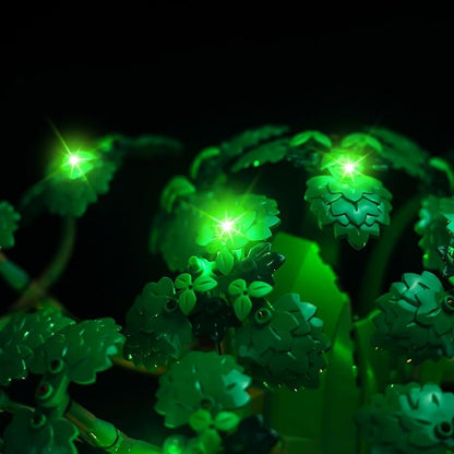 Upgraded Led Light Kit Compatible with Lego Great Deku Tree 2-in-1 Building Set Green Lights Decoration Compatible with Lego 77092 (Model Not Includd)