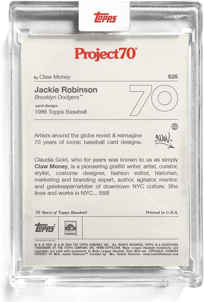 MLB Topps Project70 Card 525 | Jackie Robinson by Claw Money