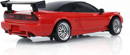 LDRC LD1803 2WD RC Drift Car 1:18 Wireless Control Racing Vehicles Gyroscope Light System Motor Servo ESC Hobby Grade Model Birthday Gift(Red)