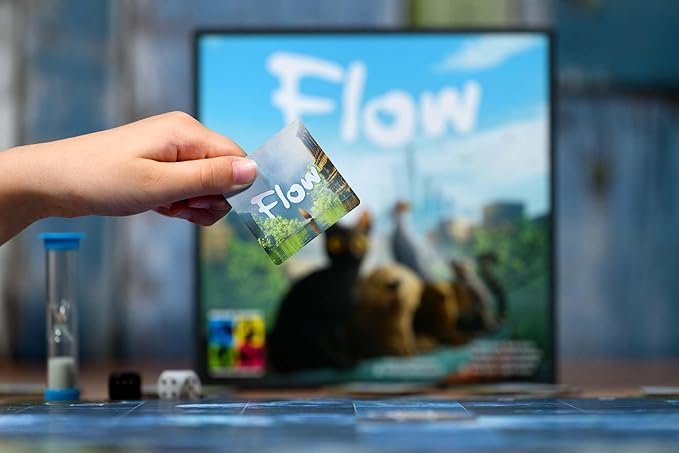 Flow: The Official Cooperative Board Game | Strategy Game for 1–4 Players Ages 8+ | Based on The Award-Winning Animated Film | Family &amp Solo Play | Survive The Flood Rescue Allies