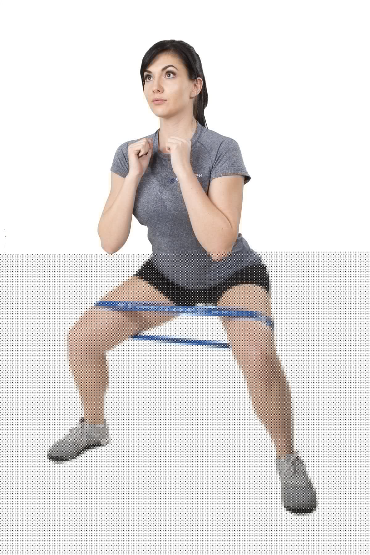 Synergee 10 Pack Mini Band Resistance Loop Exercise Bands Black X-Heavy Resistance