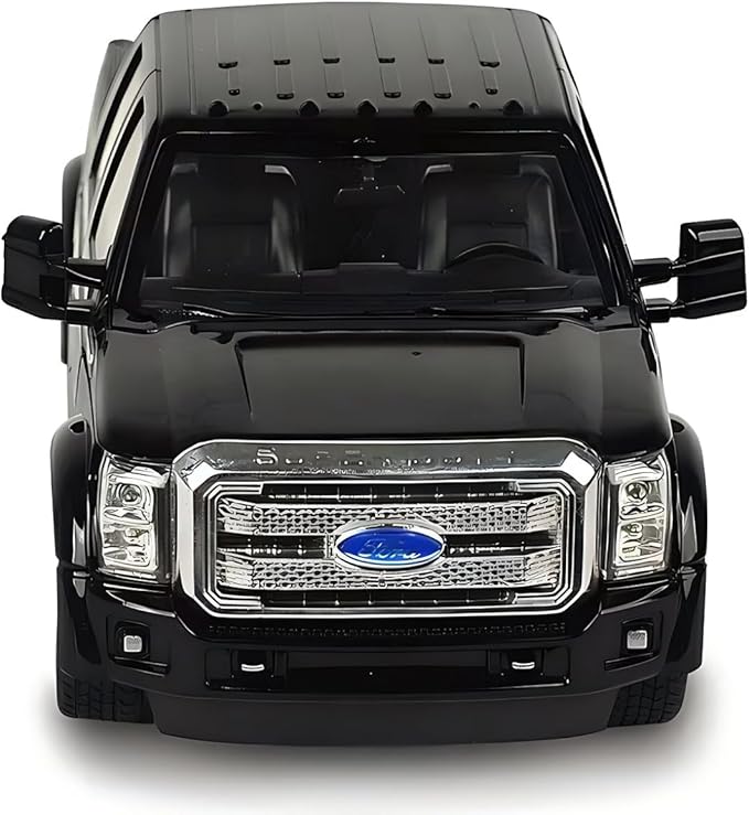Liberty Imports RC Ford F-350 Super Duty Toy Pickup Truck Officially Licensed Full Function R/C Radio Remote Control Car Genuine 1:28 Scale Vehicle (Black)