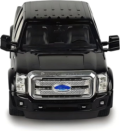 Liberty Imports RC Ford F-350 Super Duty Toy Pickup Truck Officially Licensed Full Function R/C Radio Remote Control Car Genuine 1:28 Scale Vehicle (Black)
