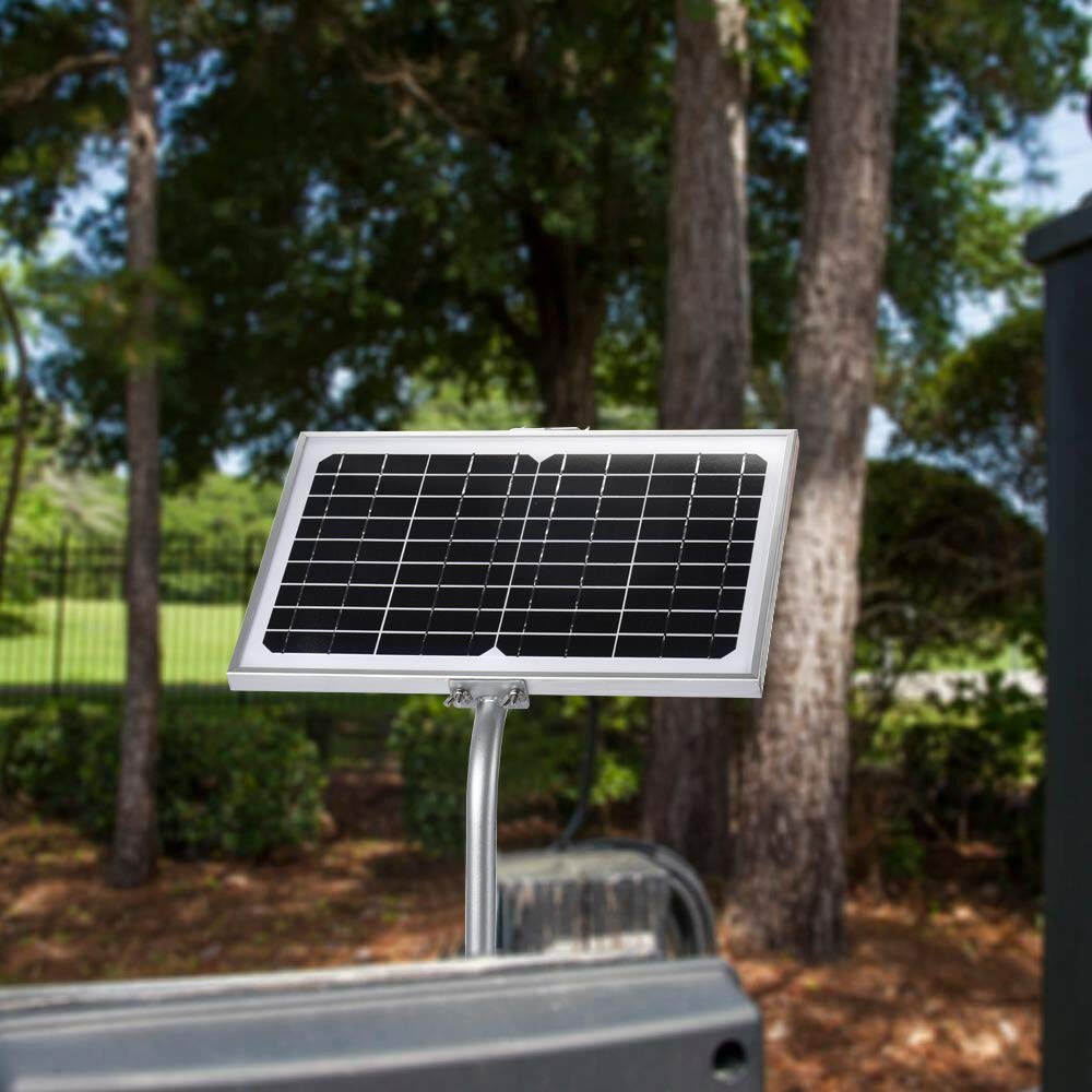 SUNER POWER 12V 10W Solar Battery Trickle Charger Maintainer, Built-in Smart MPPT Charge Controller, Tubular Mount Bracket, Waterproof 10 Watt Solar Panel Kits for 12 Volt Rechargeable Batteries