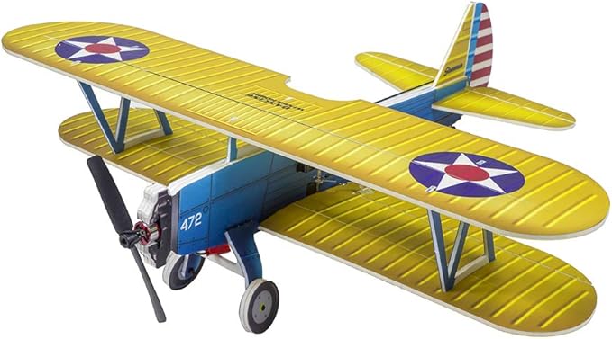 4CH Micro 450mm RC Foamy Indoor Outdoor Biplane Stearman PT-17 Kaydet (E2505-157E)