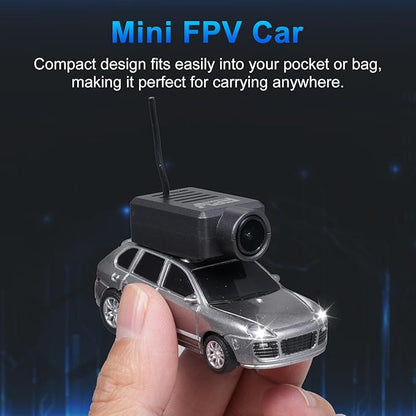 WLtoys Mini RC Car 1:64 Scale FPV RC Drift Car with 720P HD Camera 2.4GHz WiFi App Control with Gyro Mini Racing Toys for Teens and Adults (Yellow)