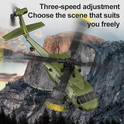 X-MechFun Black Hawk K200 RC Helicopter - 6CH Simulation RC Aircraft with Optical Flow &amp Altitude Hold &amp One-Key Inverted Flight 2.4Ghz Remote Console Helicopter Model for Hobbyists