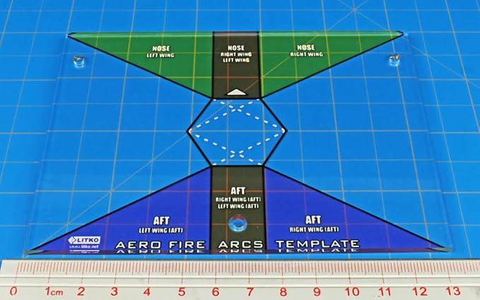 LITKO Fire Template Compatible with BattleTech (Aerospace Fire Arc Template)