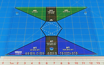 LITKO Fire Template Compatible with BattleTech (Aerospace Fire Arc Template)