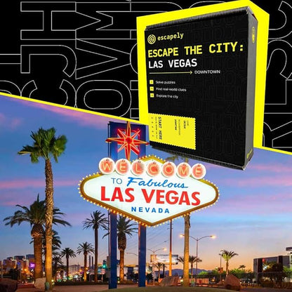 Vegas Outdoor Escape Room | Real City Scavenger Hunt | Gifts for Adults &amp Families | 1-6 Players 2-3 Hours 1.5 Miles Walking Distance