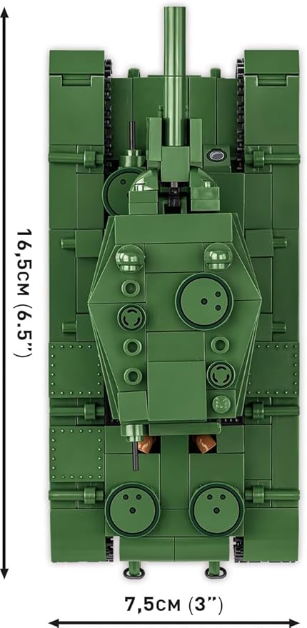 COBI Historical Collection WWII KV-2 Heavy Tank Building Set 510 Pieces