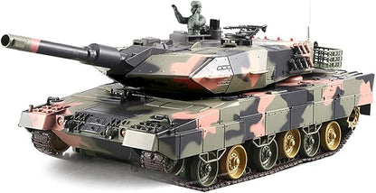 POCO DIVO Leopard IIA5 German Battle Tank RC Military Vehicle 1/24 Scale Model 2.4Ghz Remote Control Germany 2A5 Airsoft Panzer Combat Fight Infrared BB