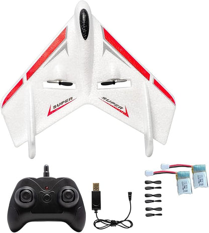 RTF RC Plane 2CH Remote Control Ghost Airplane Indoor Outdoor 2.4GHz Radio Control Aircraft for Kids Boys Beginner