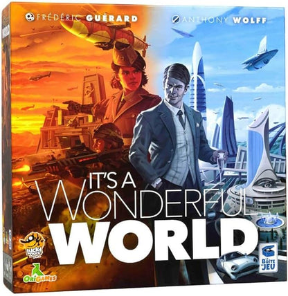 It's A Wonderful World Board Game - Build Your Empire in This Strategic Card Game for Kids and Adults Ages 14+ 1-5 Players 30-60 Minute Playtime Made by Lucky Duck Games