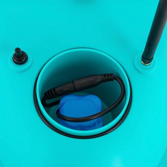 RC Bait Boat 600m/1968ft Long-Distance Control Surf Fishing Bait Boat 4.4LBS Loading Capacity with Dual 5200mAh Battery and LCD for Lake/Ocean Angling Auto Navigation (Blue)