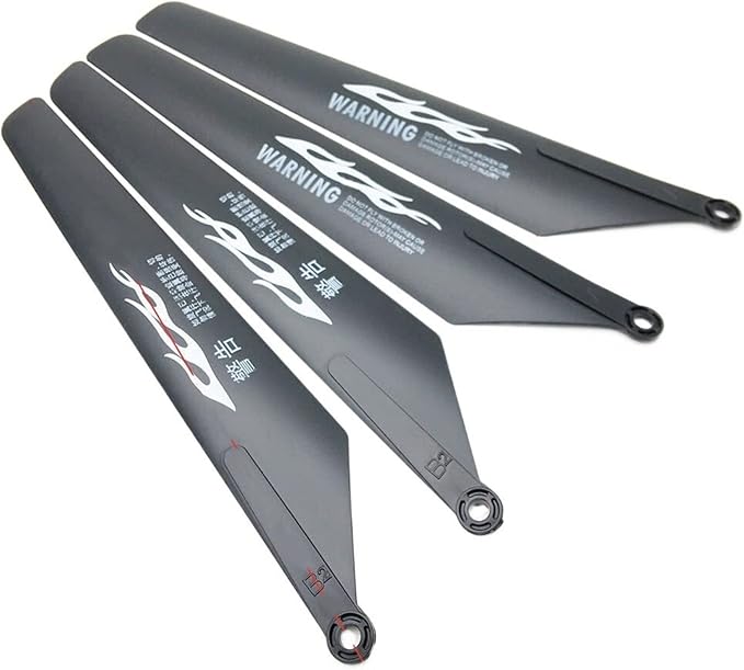 RC Helicopter Blade Helicopter 24.5cm 245mm Main Proepeller Blades Props Rotors A B Fan Paddles for RC Toys Helicopter Airplane Spare Parts Accessories (Color : 8pcs 4A4B)