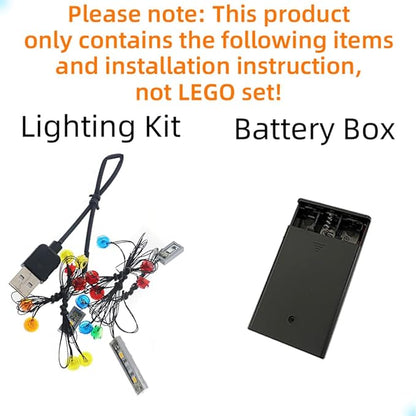 LED Light Kit Compatible with Lego Paranormal Intercept Bus 3000 - Lighting Set for Hidden Side 70423 (Model Set Not Included)