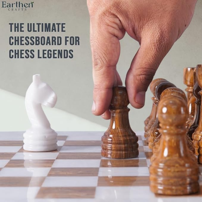 Marble Chess Set with Storage Box 15 Handmade White &amp Red Chess Board Ideal Marble Chess Board Game Set &amp Chess Pieces for Home Decor