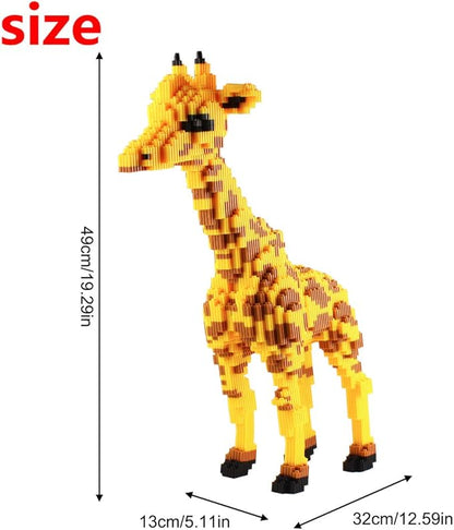 Larcele Micro Giraffe Building Blocks Animal Mini Building Toy Bricks4737 Pieces KLJM-02 (Model 2841)