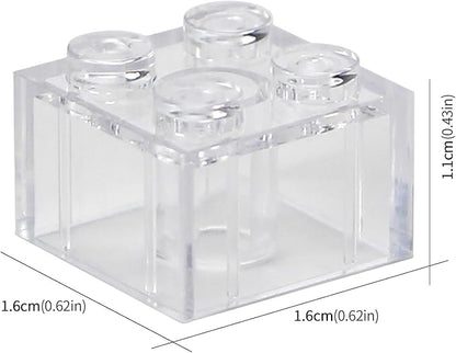 Feleph 2x2 Bricks Clear 400 Pieces Parts Classic Building Creative Play Blocks Set Toy Compatible with 3003 Major Brands for Children