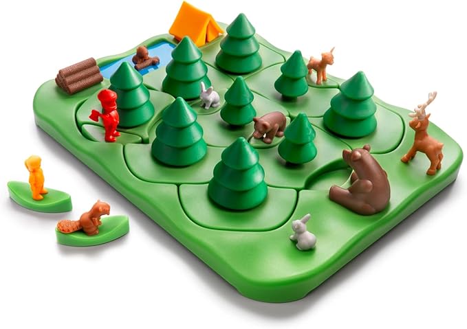 SmartGames Grizzly Gears – Rotating Maze Puzzle Game with 80 Challenges for Ages 7+
