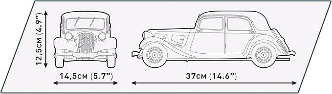 COBI 1938 Citroen Traction Avant Vehicle Building Set 1900 Pieces