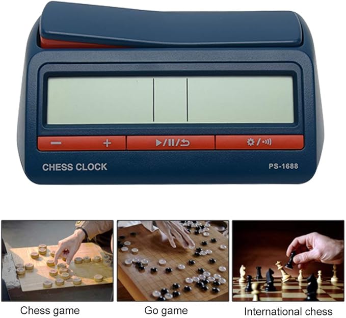Chess Clock Advanced Digital Chess &amp Portable Game Timer for Portable Timer for Board Games and Delayed Countdown Function