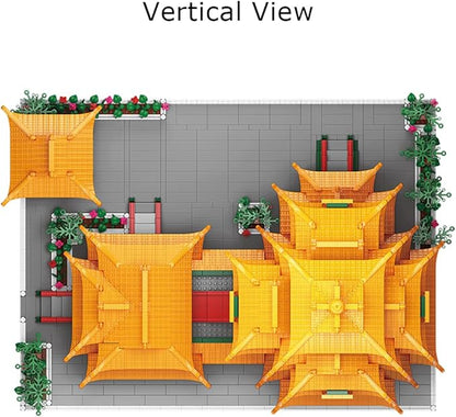 Yuejiang Tower Nanjing China Micro Brick Building Set (5036 Pieces) – Landmark Model Oriental Architecture Educational Toy Gift for Kids and Adults