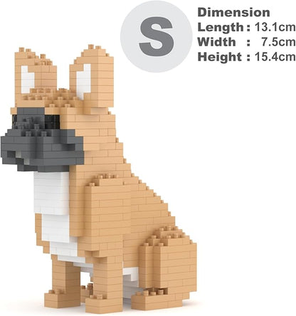 JEKCA French Bulldog Mini 01S | Mini Dog Plastic Building Blocks | Age 14+