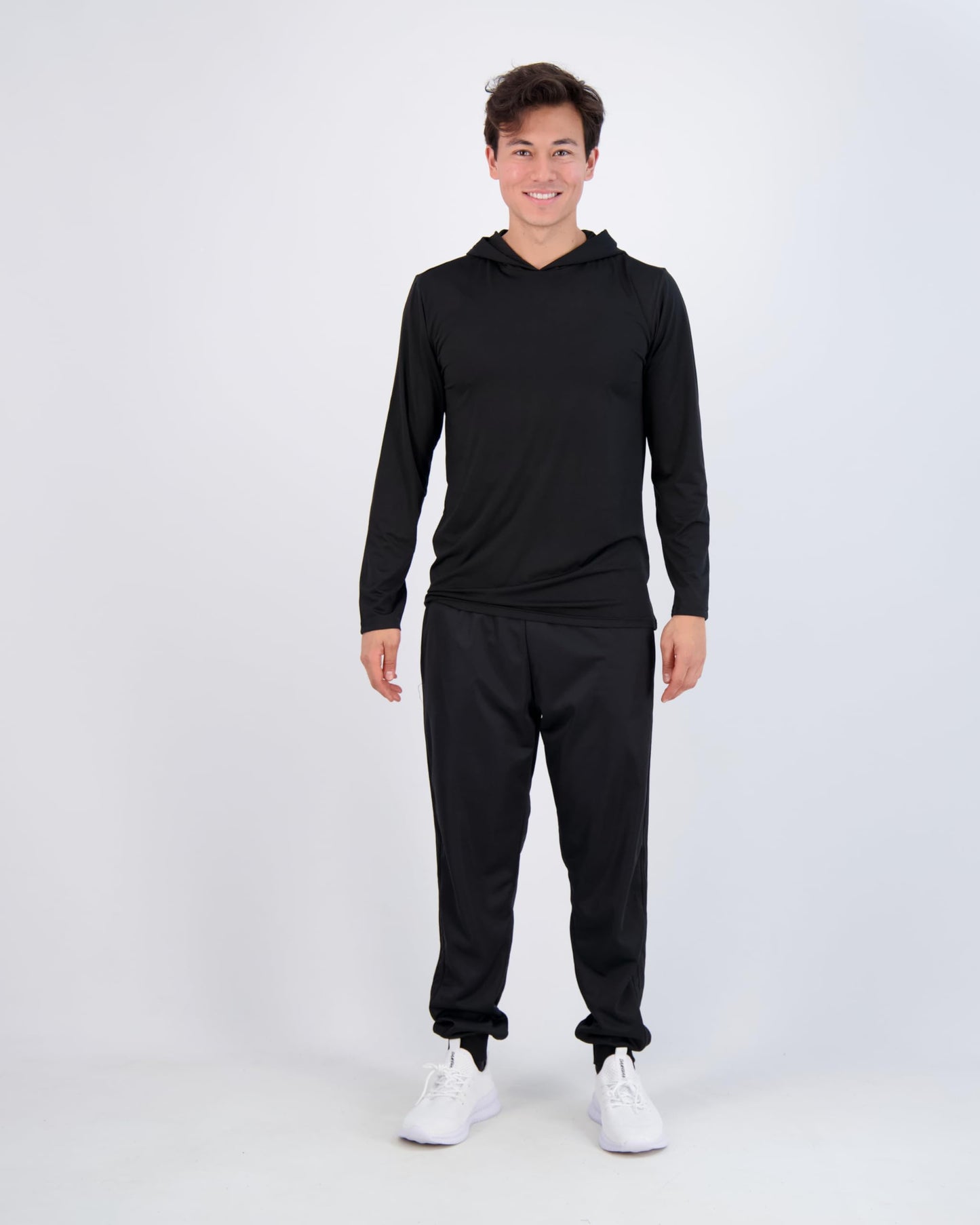 Real Essentials 3 Pack: Men's Dry Fit Wicking Long Sleeve Fishing Active Hoodie Pullover Sweatshirt (Big & Tall)-Set 2, X-Large