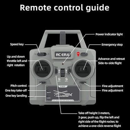 C032 UH-1 Huey RC Helicopter for Adults 1/48 Scale 2.4G 6CH Flybarless Stunt RC Plane 6-Axis Gyroscope Optical Flow Positioning TOF Lidar Height Setting for Beginners (Green (2 Batteries))