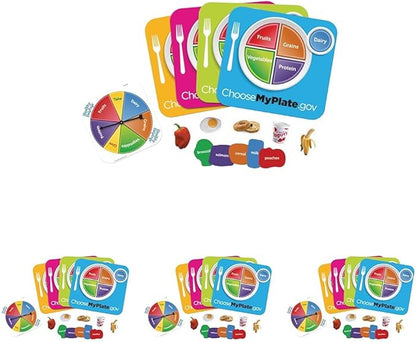 Learning Resources Healthy Helpings A Myplate Game 2-4 Players 56 Piece Set Ages 4+ (Pack of 4)