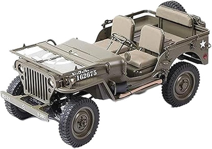 Fms 1/6 1941 MB Scaler RC mini Jeep RC Truck MB Scaler 4x4 Hobby Grade Brushed RC Rock Crawler RC Army Military Truck for AdultsRS (1/6)