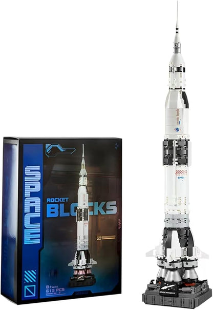 APENGBAOL Saturn V Space Rocket and Vehicles Building Blocks Set613 Precision Space Shuttle Building Block Toys for Kids .Gifts for Adults
