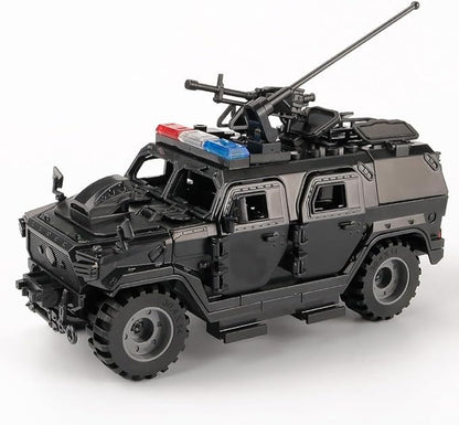 Military Vehicles Building Blocks Sets Compatible with Lego Military Armored Vehicle Set Army Model Kit STEM Toys for Boys Kids and Teens Ages 8-14 (Black)