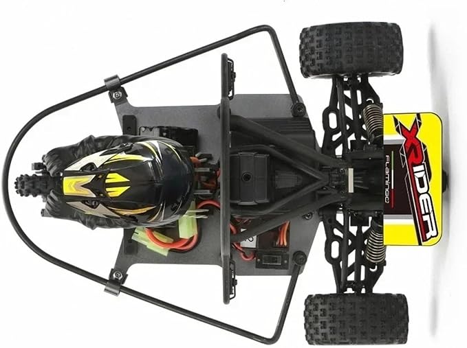 1/8 RC X-Rider Flamingos 2.4G 3WD 2 in 1 ESC High Speed Rc Car Electric Tricycle Motorcycle Tricycle RTR Drift Adult Vehicles Collection Model (Yellow)