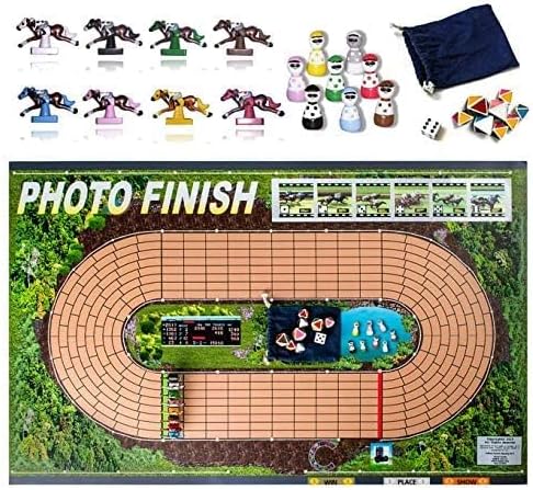 Horse Racing Board Game | Huge Vibrant Playing Surface | Lane Changing and Frequent Photo Finishes