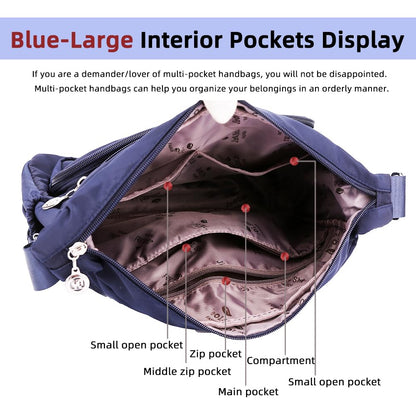 MINTEGRA Women Shoulder Handbag Roomy Multiple Pockets Bag Ladies Crossbody Purse Fashion Tote Top Handle Satchel